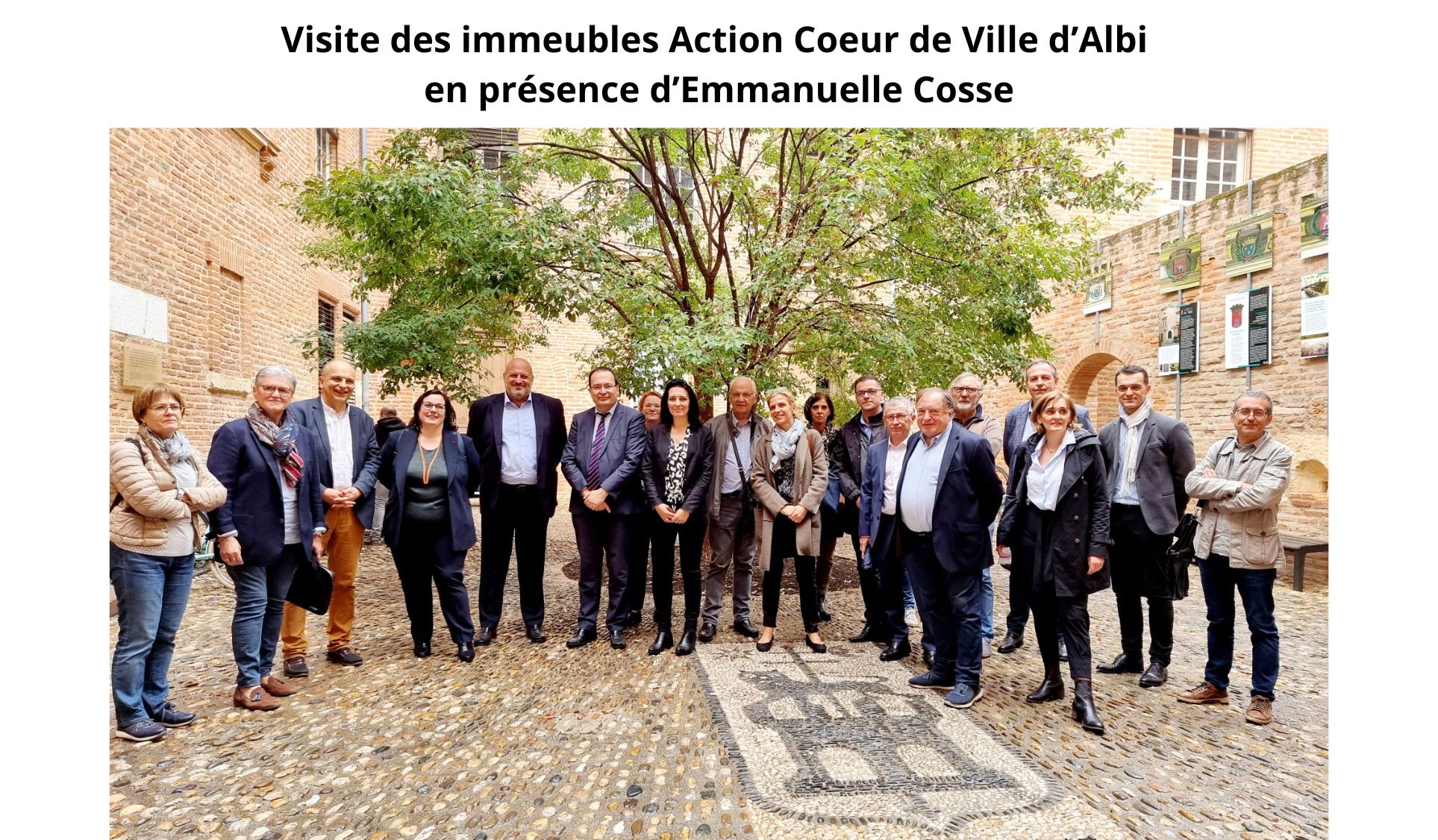Visite des immeubles Action Coeur de Ville d’Albi en présence d’Emmanuelle C